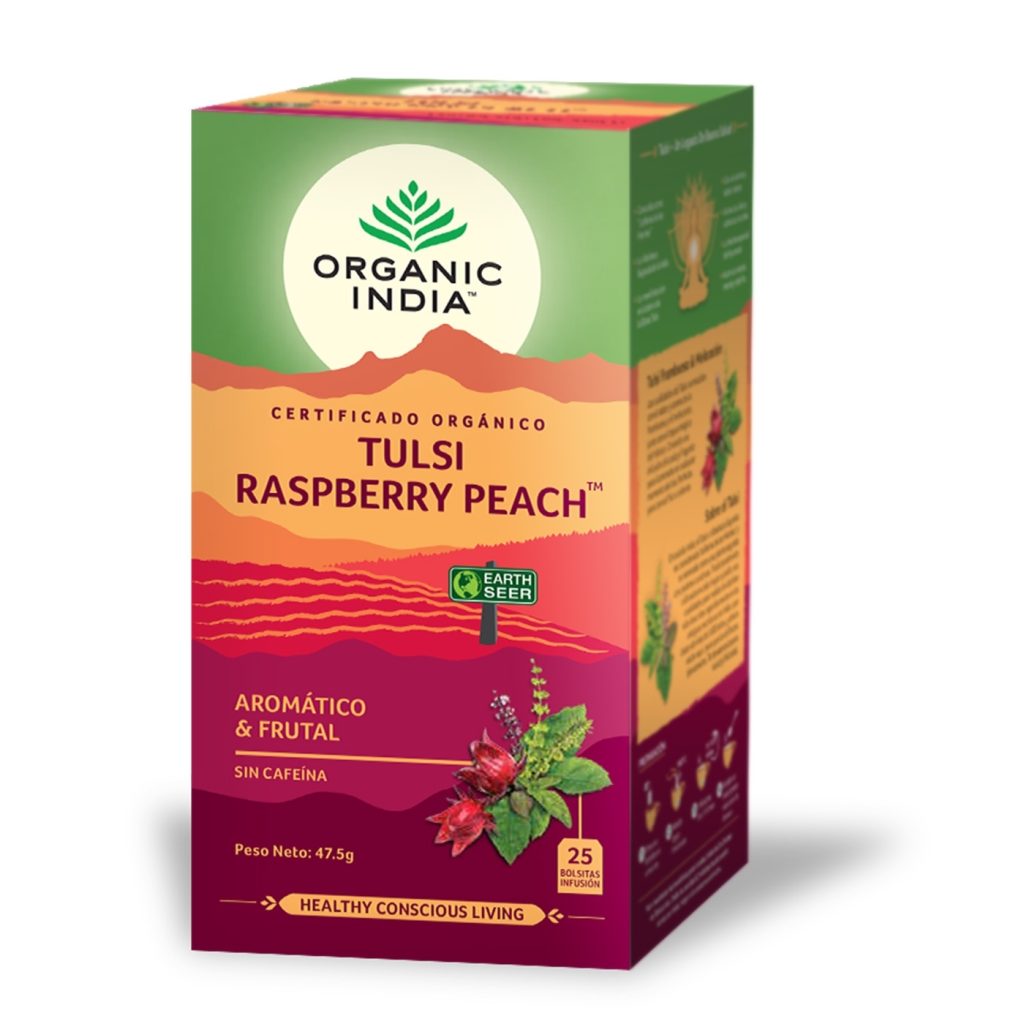 Tulsi Raspberry Peach BIO 25bolsitas - Organic India